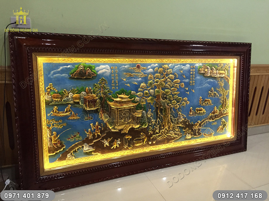 tranh đồng quê vẽ sơn dầu